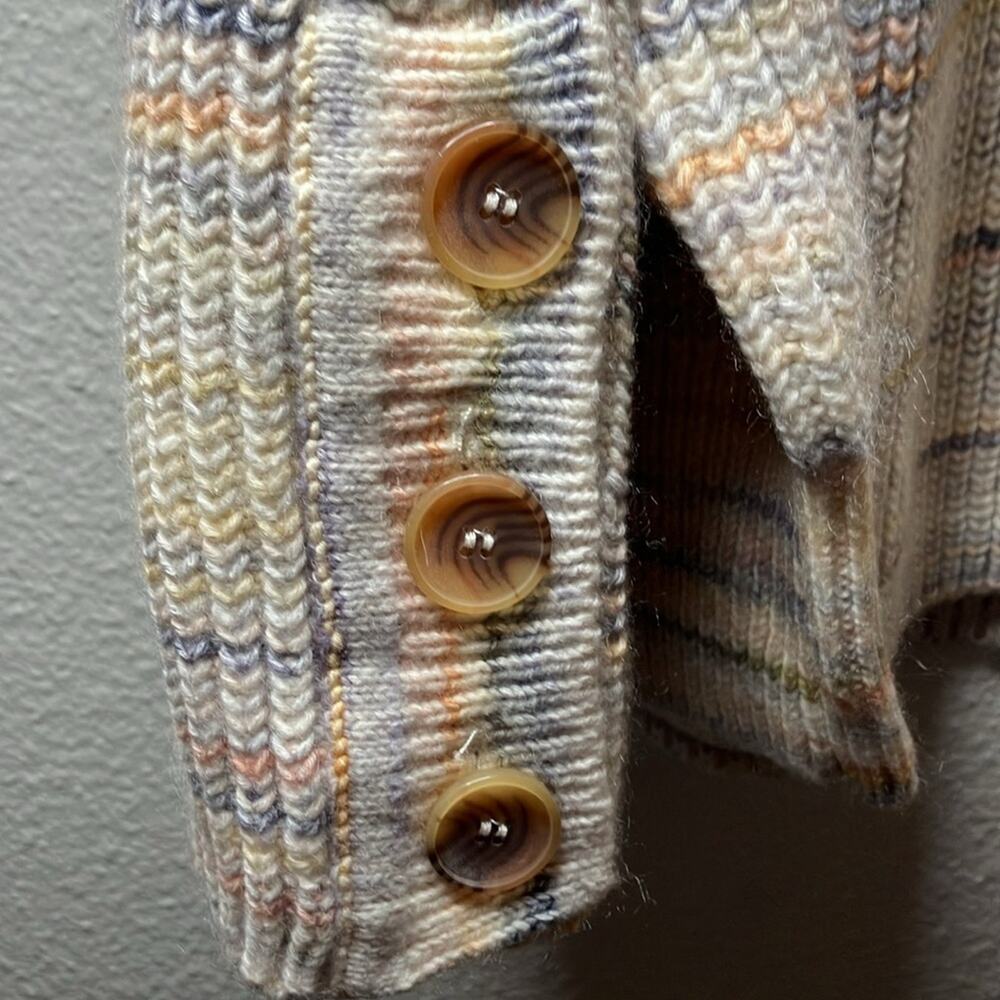 NWT Michael Stars rainbow Striped V-Neck Sweater and Autumn Pullover Size 3X - Picture 4 of 5